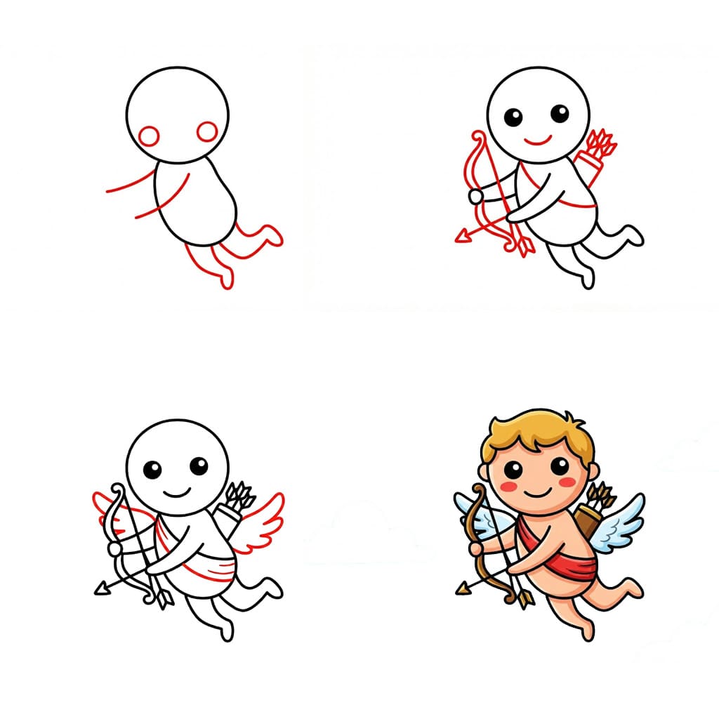 Amor Lächeln zeichnen ideen