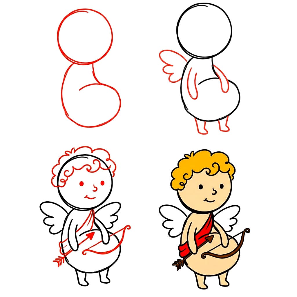 Amor zum Ausdrucken zeichnen ideen