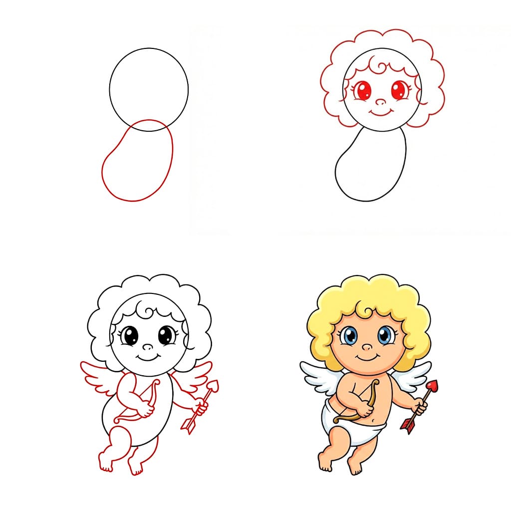 Lustiger Amor zeichnen ideen