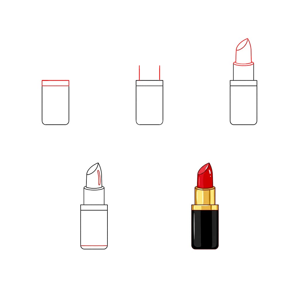 Basic Lippenstift kostenlos zeichnen ideen