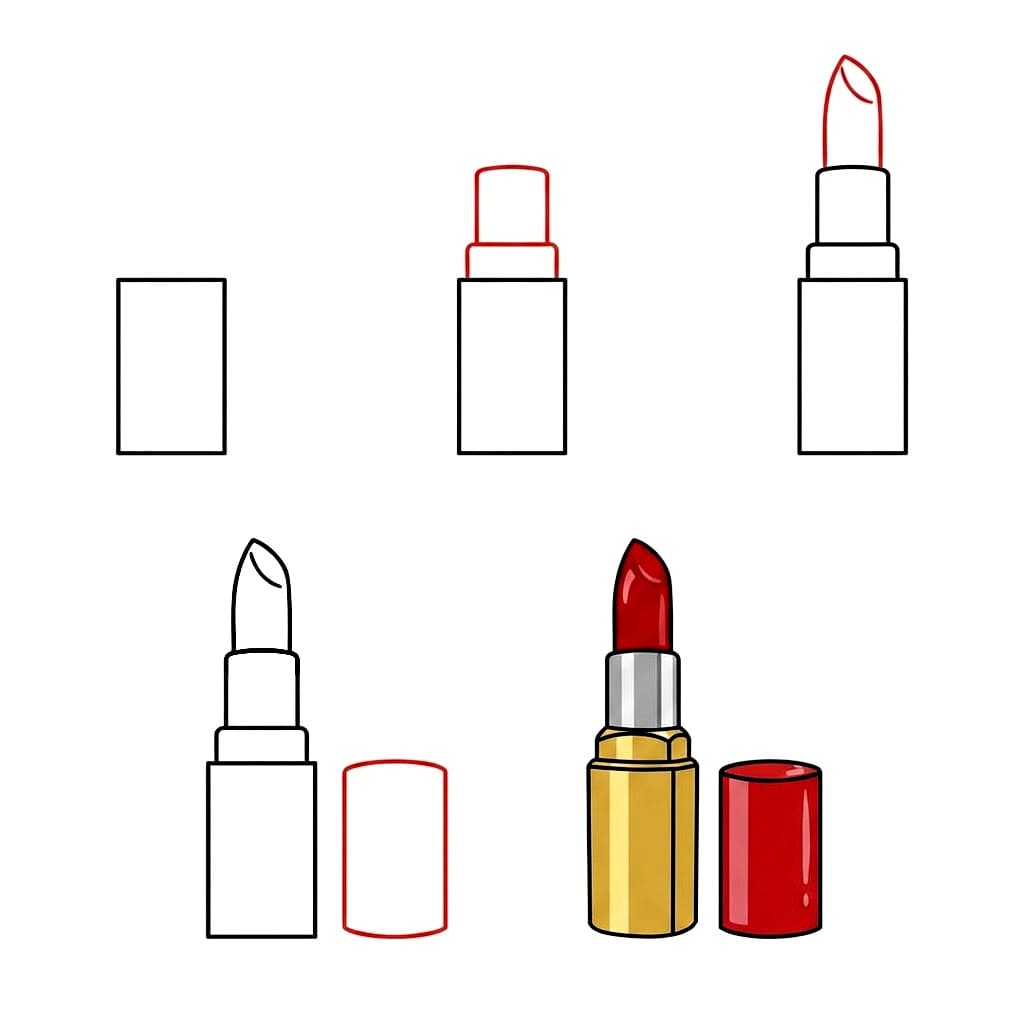 Essential Lippenstift zeichnen ideen