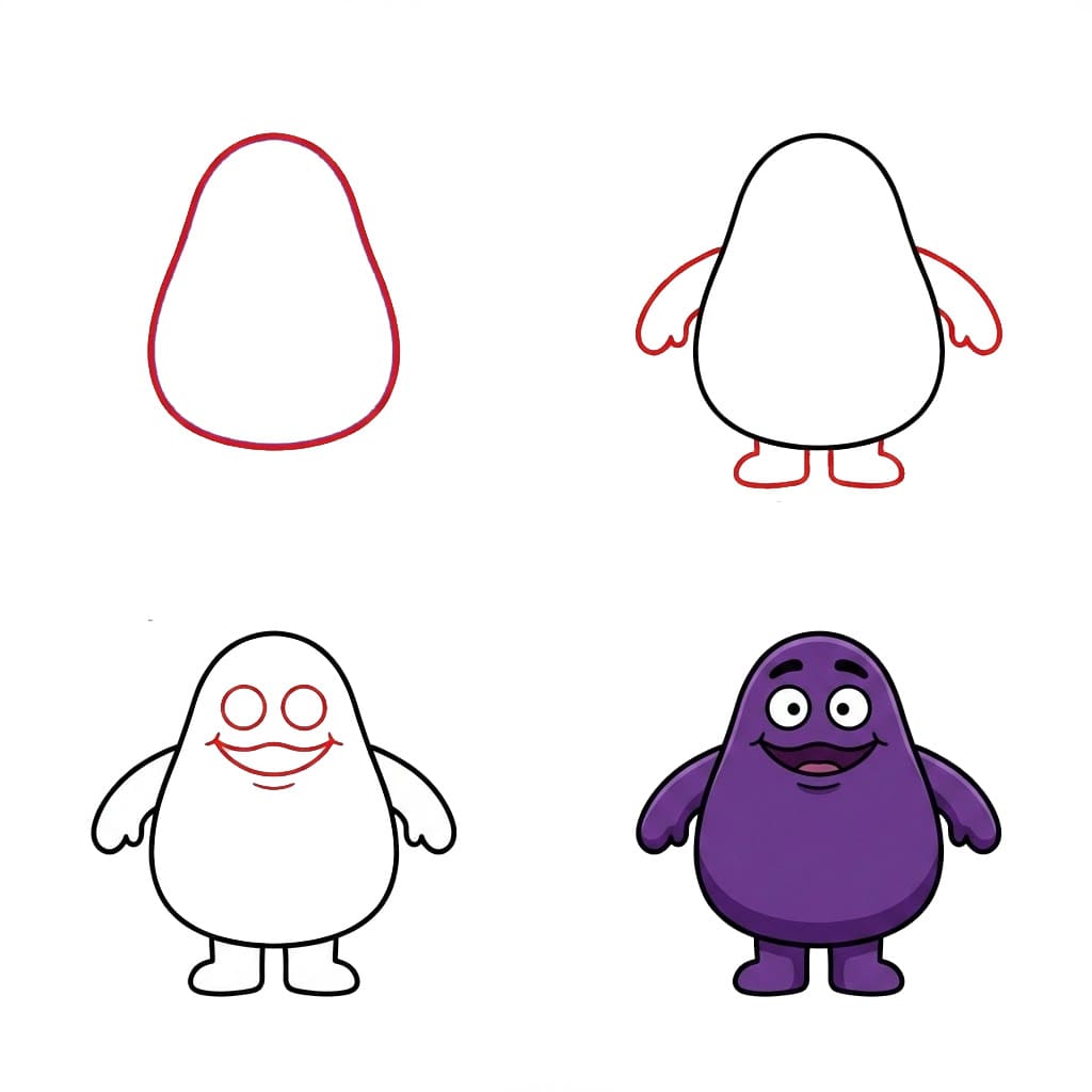 Grimace leicht zeichnen ideen