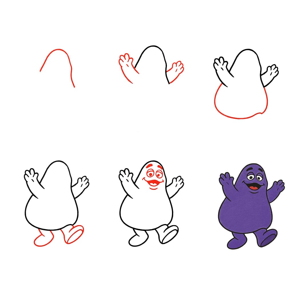 Grimace tanz zeichnen ideen