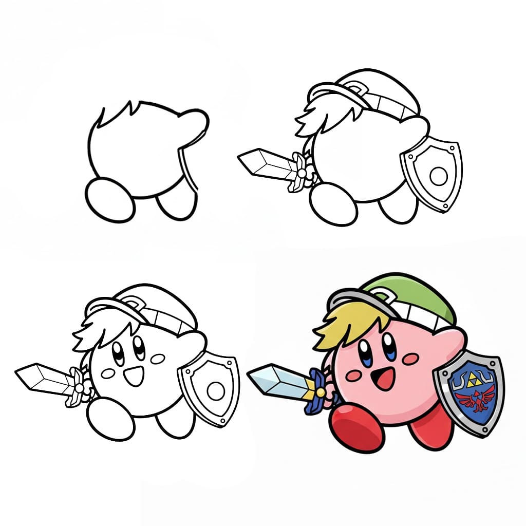 Grumpy Kirby zeichnen ideen