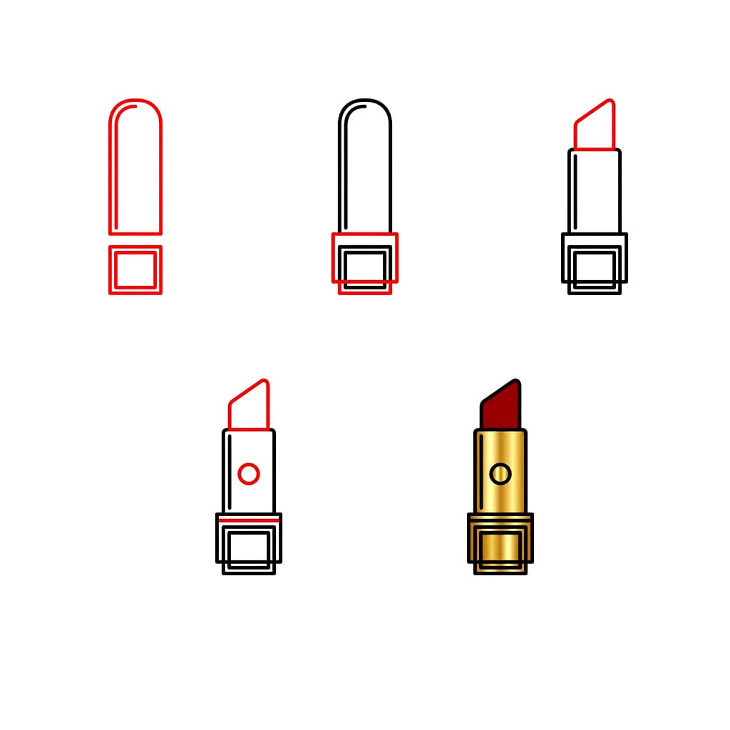Kleiner Lippenstift zeichnen ideen