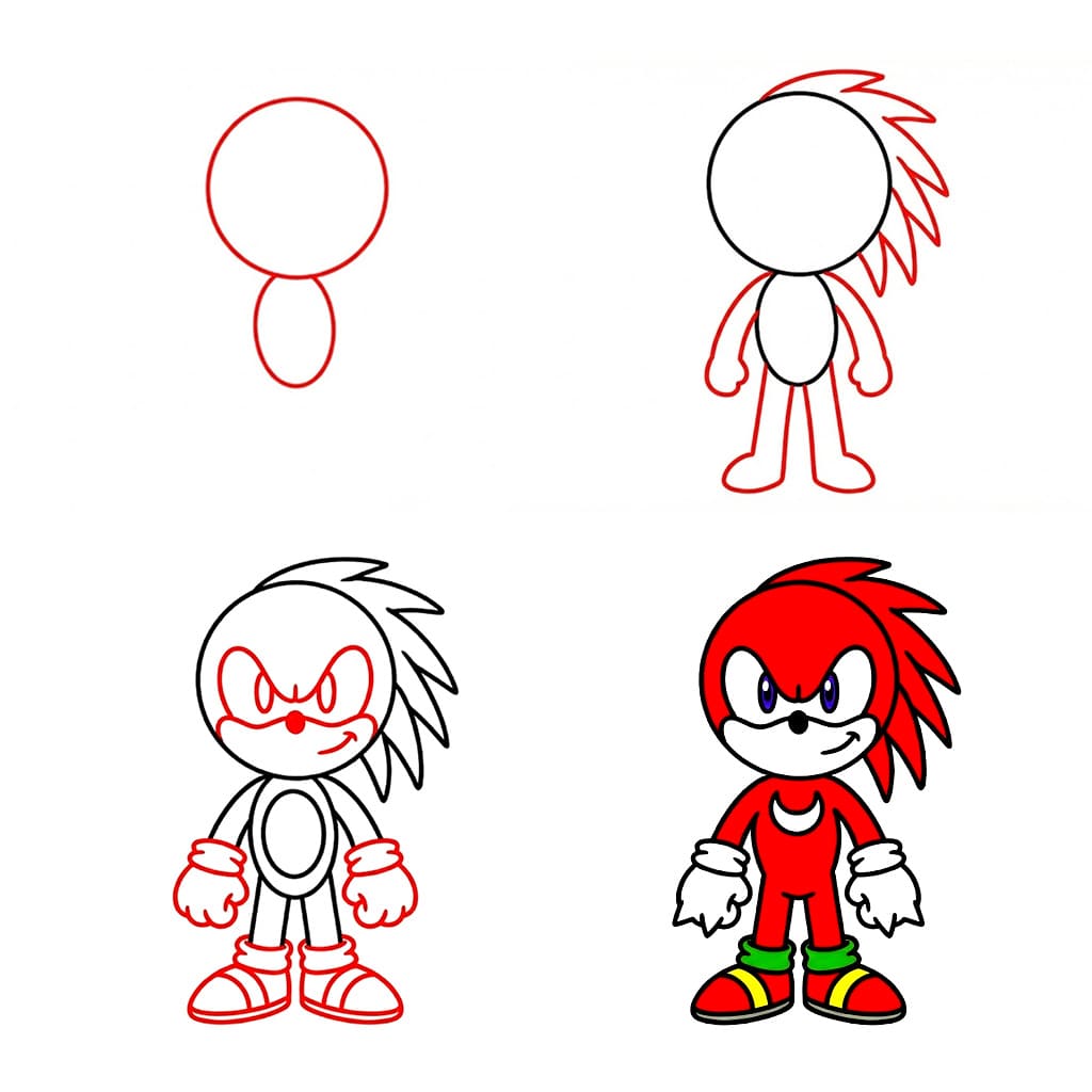 Knuckles stechen hervor zeichnen ideen