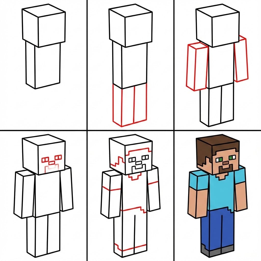 Minecraft Spaß zeichnen ideen