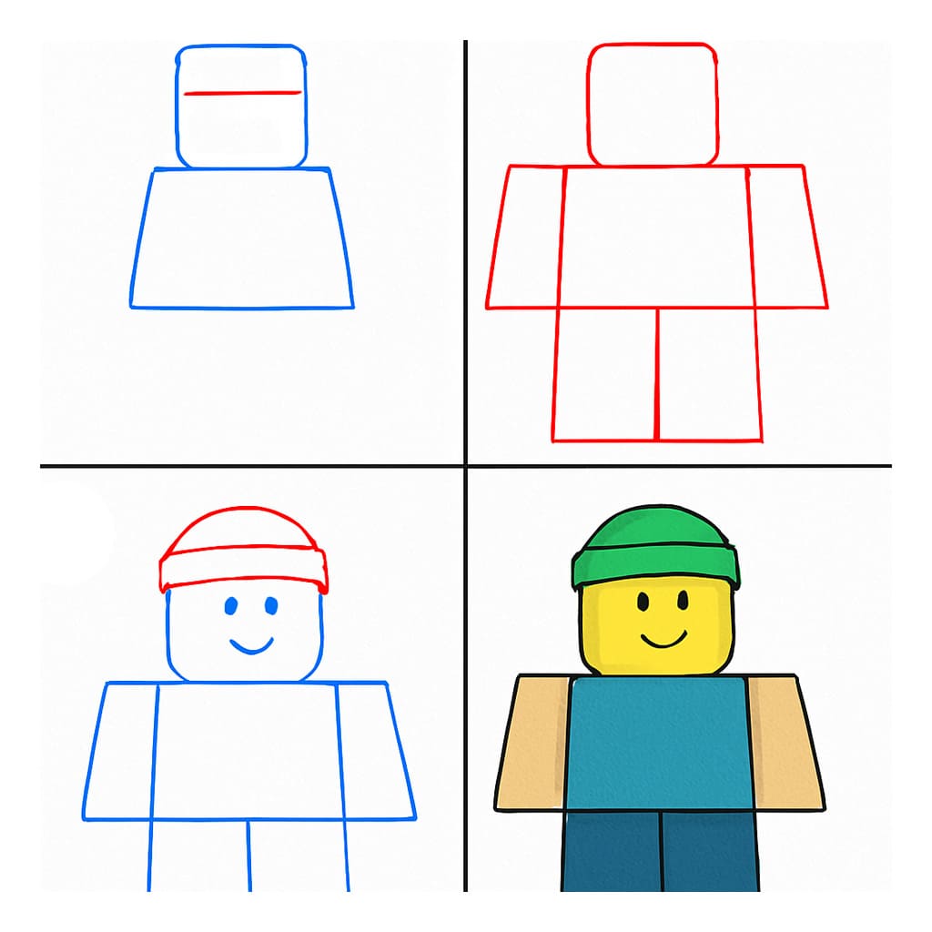 Roblox einfach zeichnen ideen