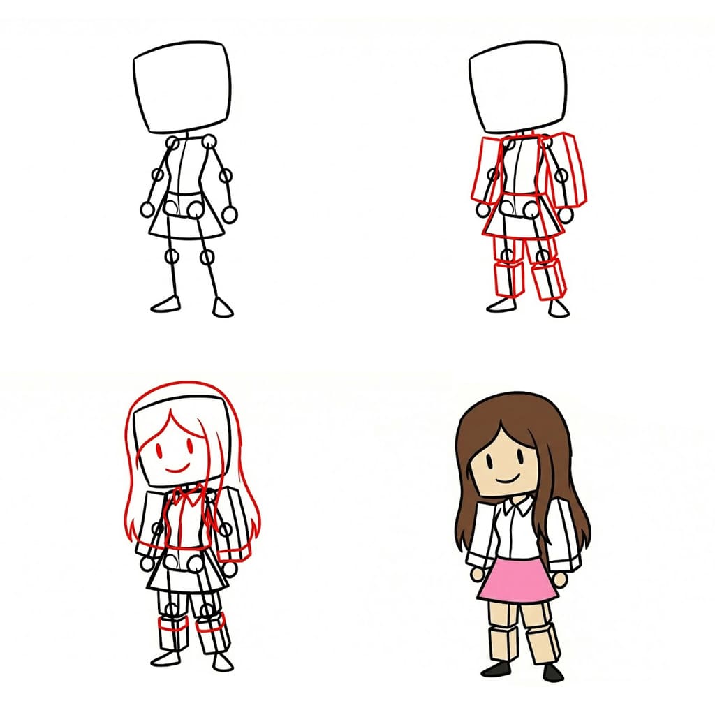 Roblox Frau zeichnen ideen