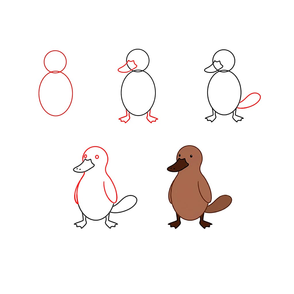 Schnabeltier Ständer zeichnen ideen