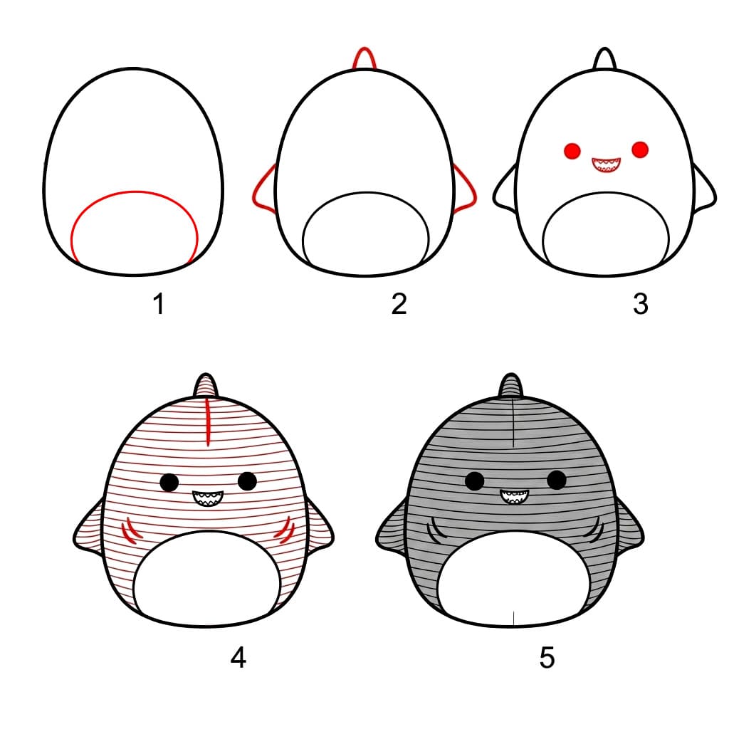 Squishmallows Gordon zeichnen ideen