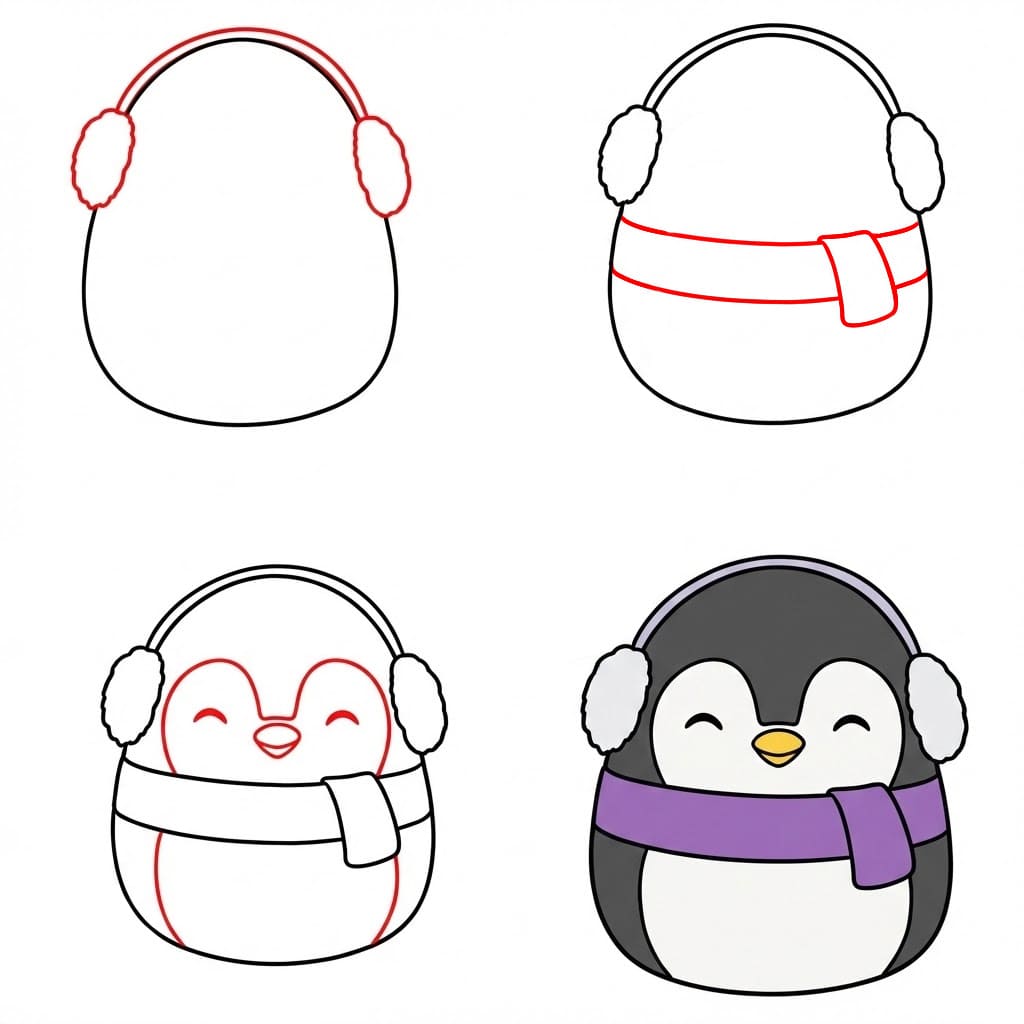 Squishmallows Luna zeichnen ideen