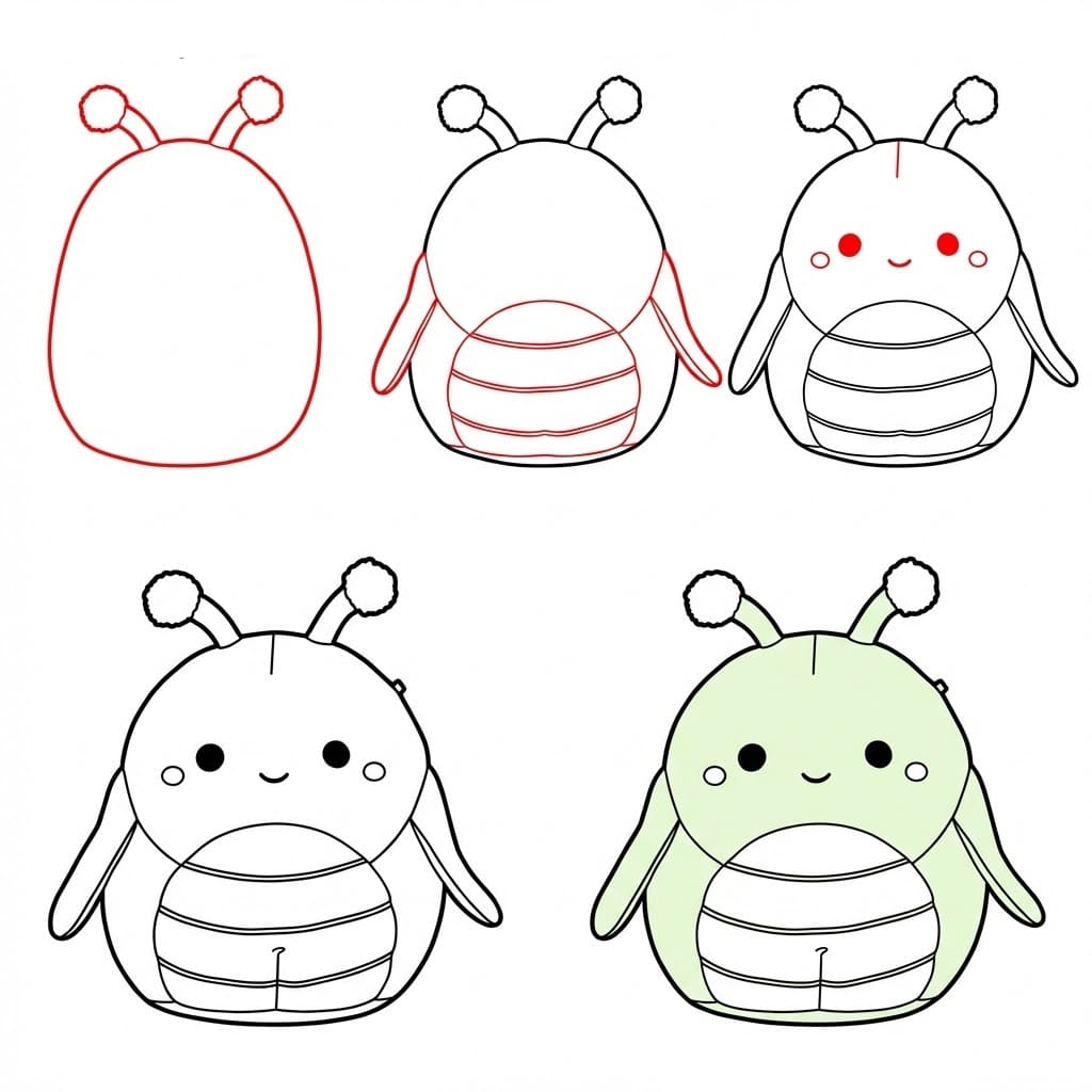 Squishmallows Pilar zeichnen ideen