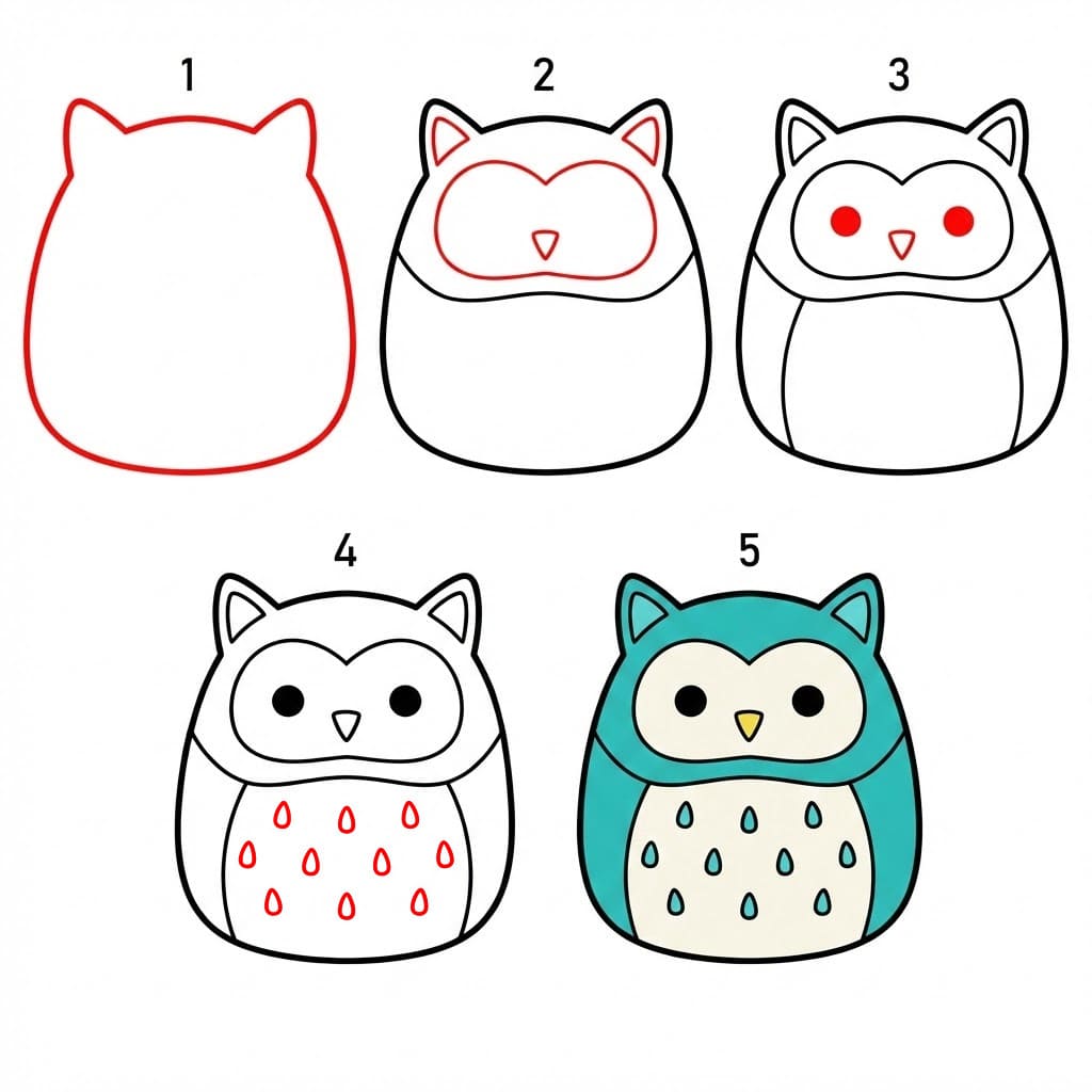 Squishmallows Winston zeichnen ideen