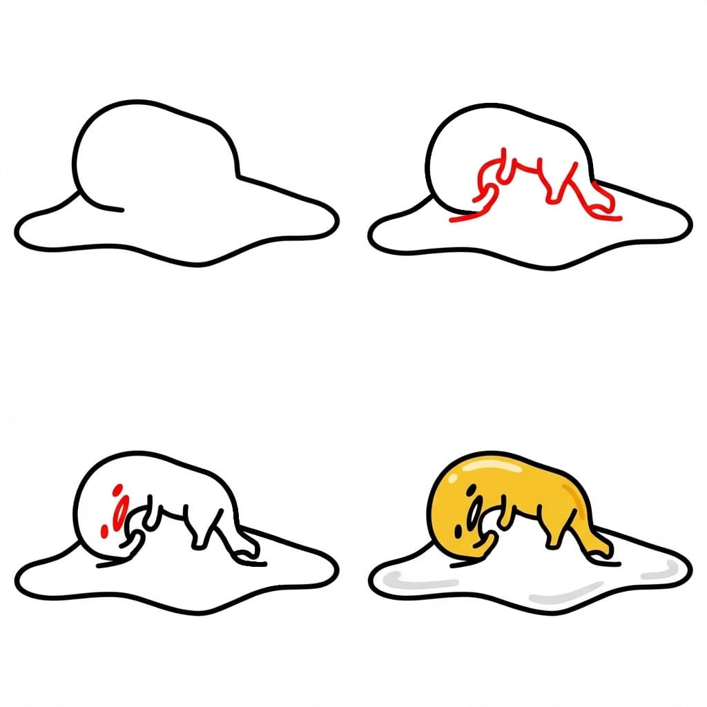 Bild von faulem Gudetama zeichnen ideen