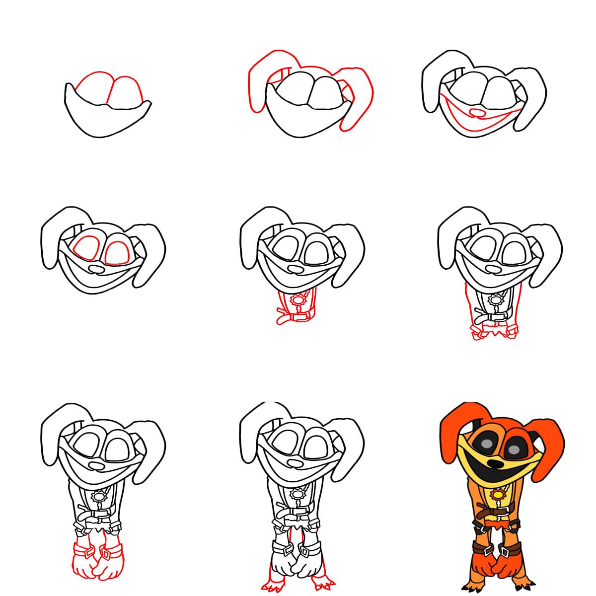 DogDay aus Poppy Playtime zeichnen ideen