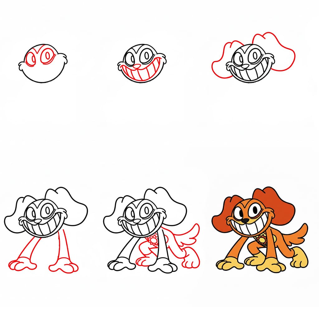 Druckbarer DogDay zeichnen ideen