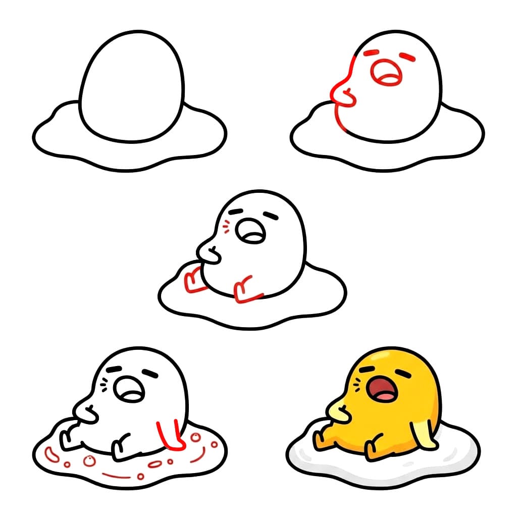 Gudetama gähnt zeichnen ideen