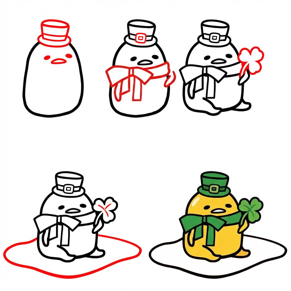 Gudetama hat Glück zeichnen ideen
