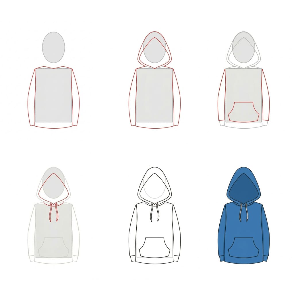 Ordentlicher Hoodie zeichnen ideen
