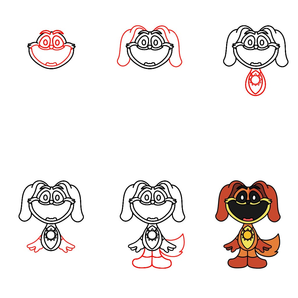 Supereinfacher DogDay zeichnen ideen