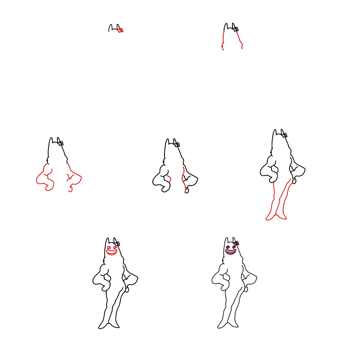 Banbaleena lächelt zeichnen ideen