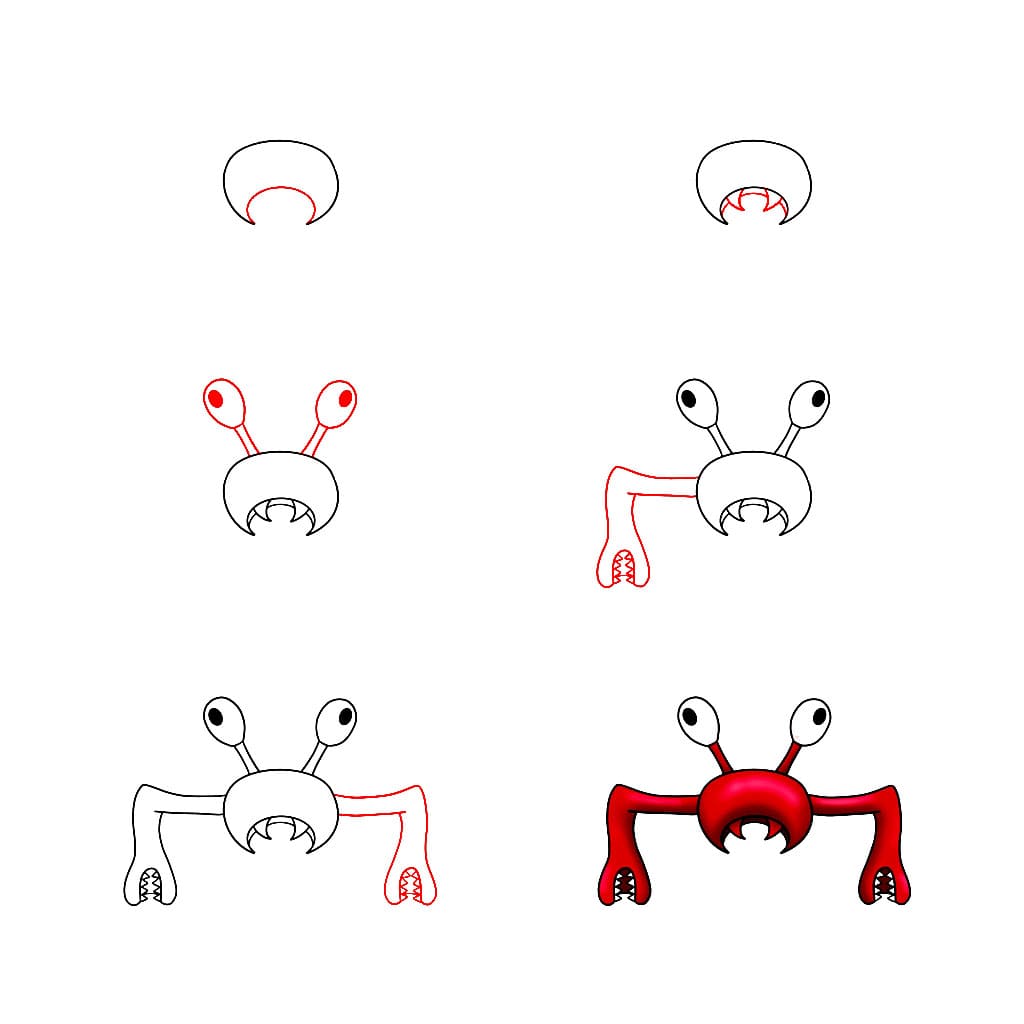 Zeichnen Lernen Crabzilla