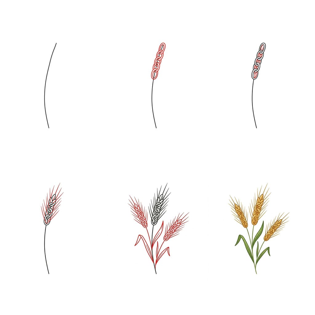 Kleiner Weizen zeichnen ideen