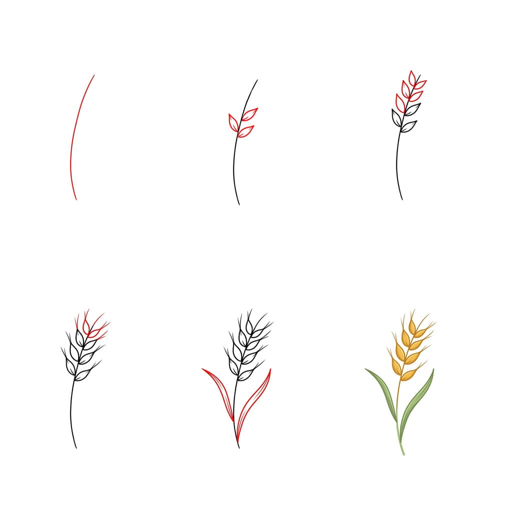 Weizen zeichnen ideen