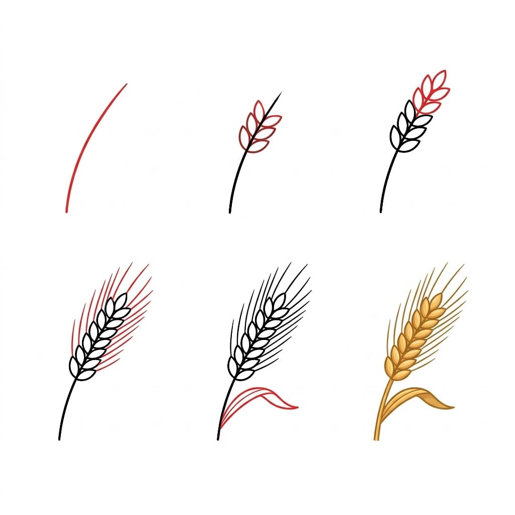 Scharfer Weizen zeichnen ideen