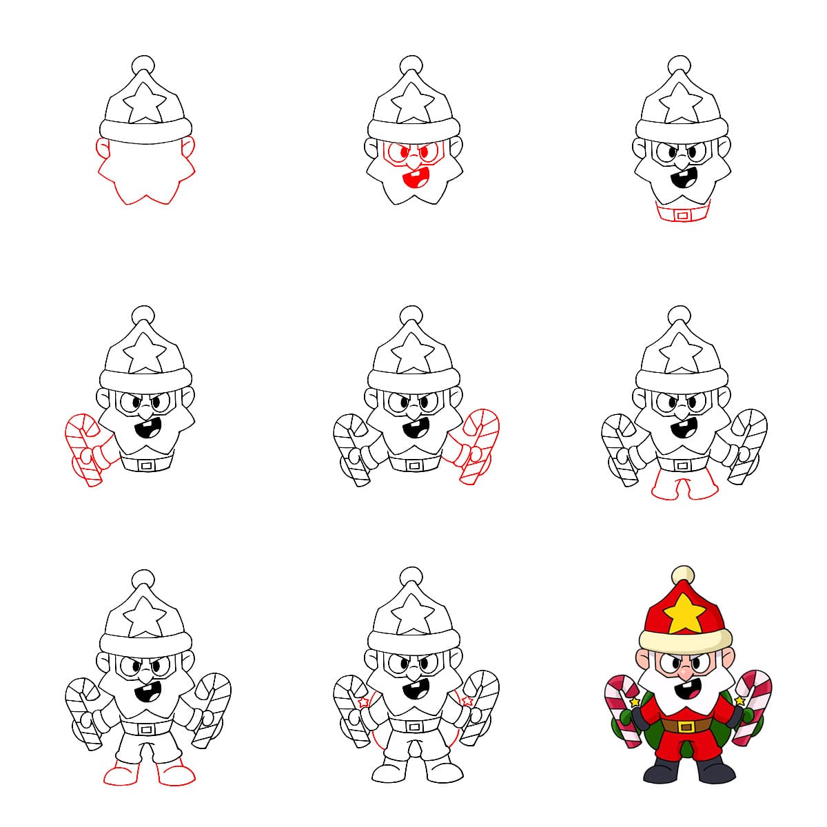 Weihnachts Dynamike Brawl Stars zeichnen ideen