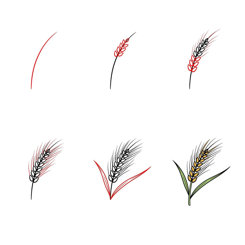 Weizen frei zeichnen ideen