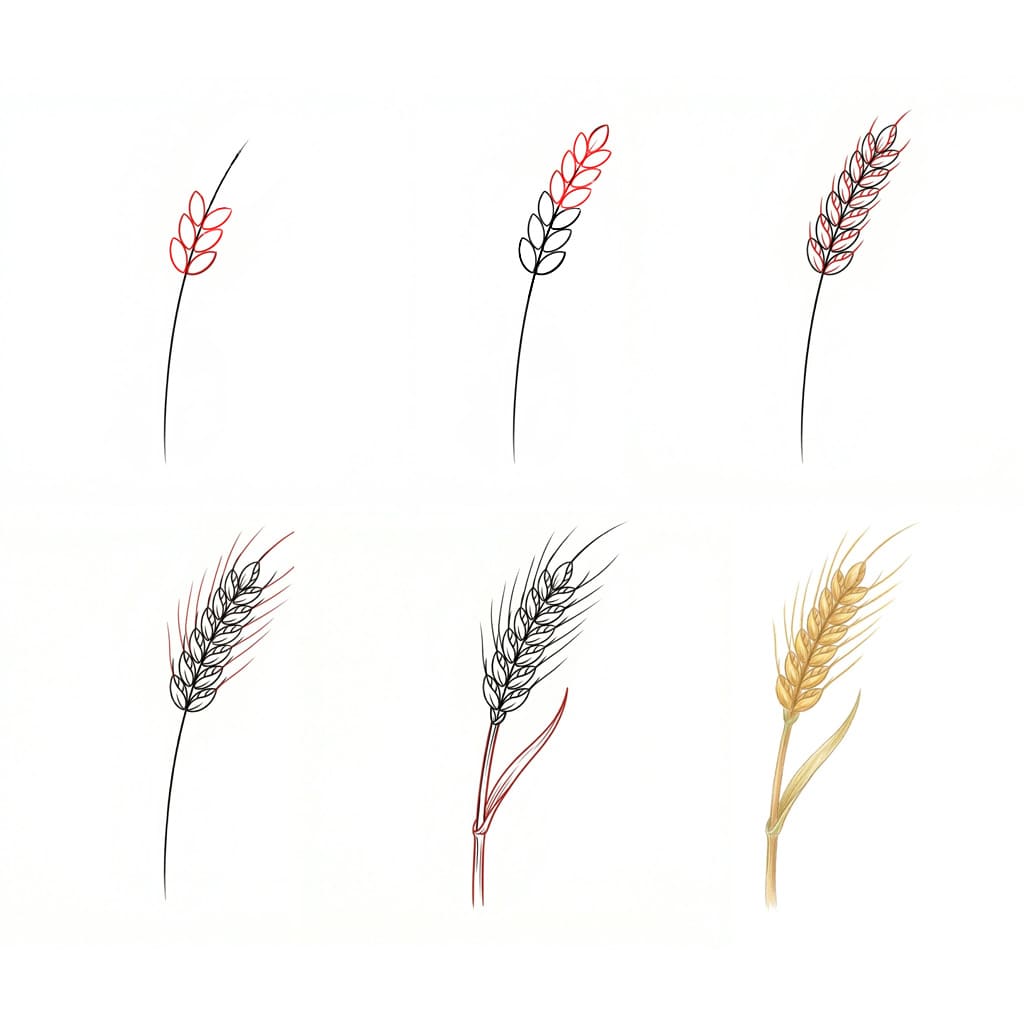 Weizen weich zeichnen ideen