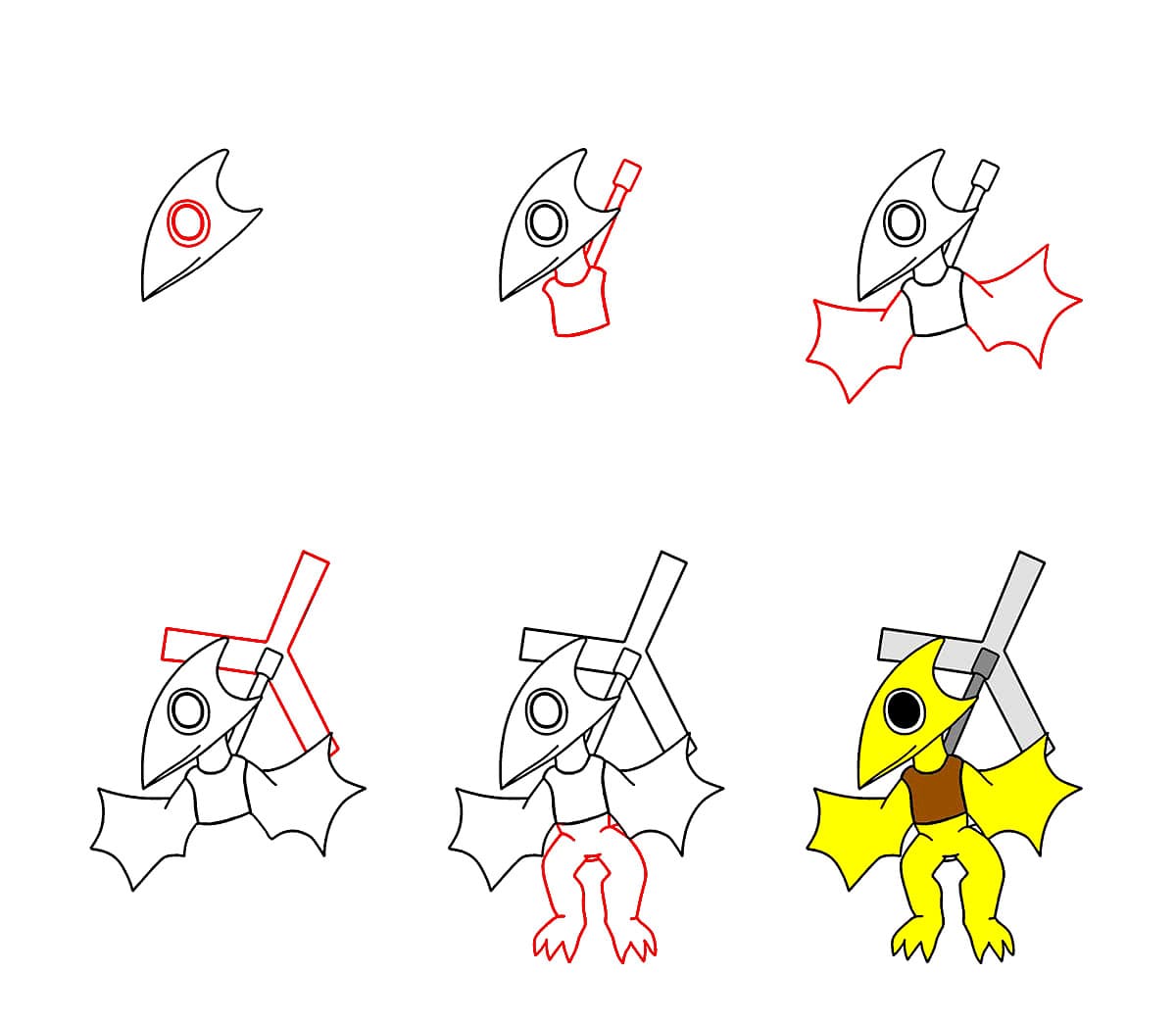 Yellow Rainbow Friend zeichnen ideen