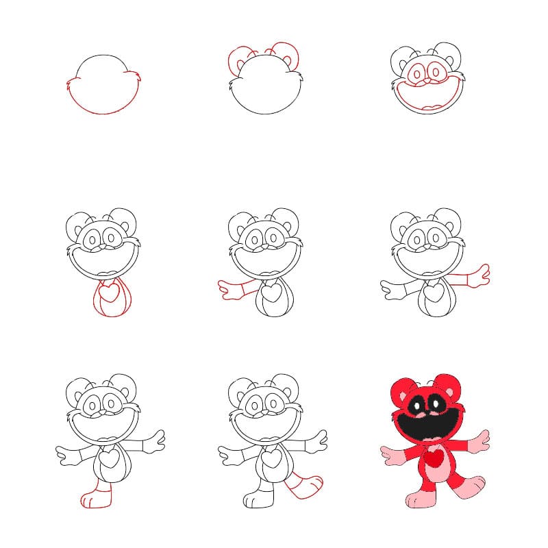 Bobby Bearhug Smiling Critters zeichnen ideen