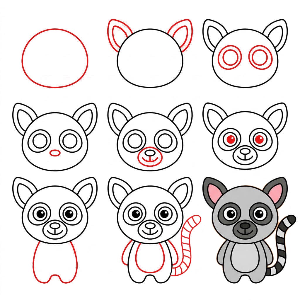 Chibi lemur zeichnen ideen