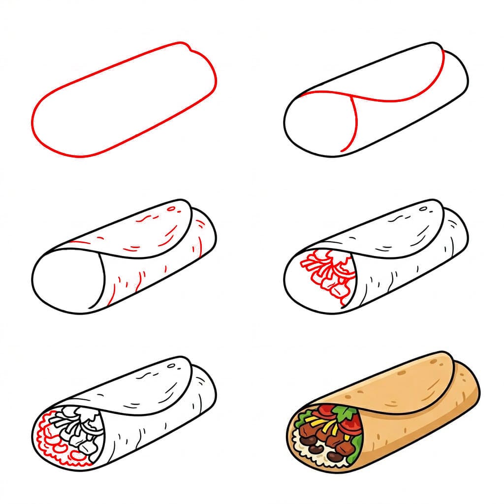 Burrito zeichnen ideen