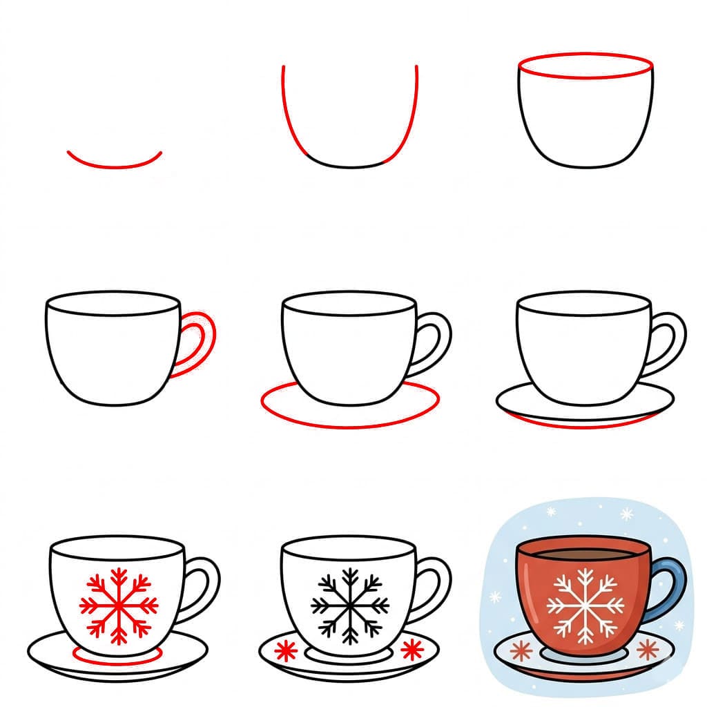 Teetasse zeichnen ideen