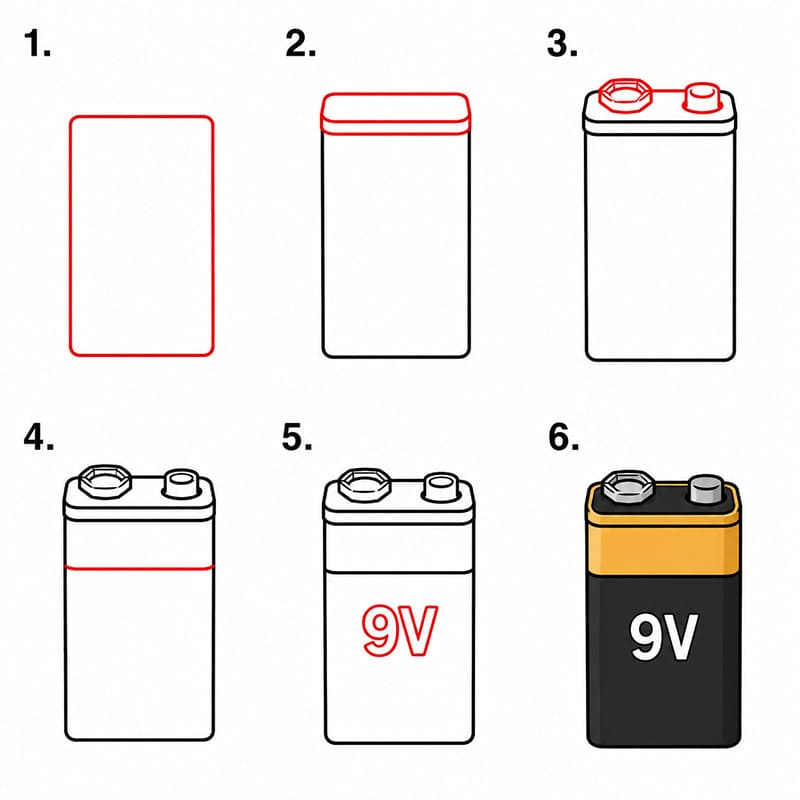 Batterie zeichnen ideen