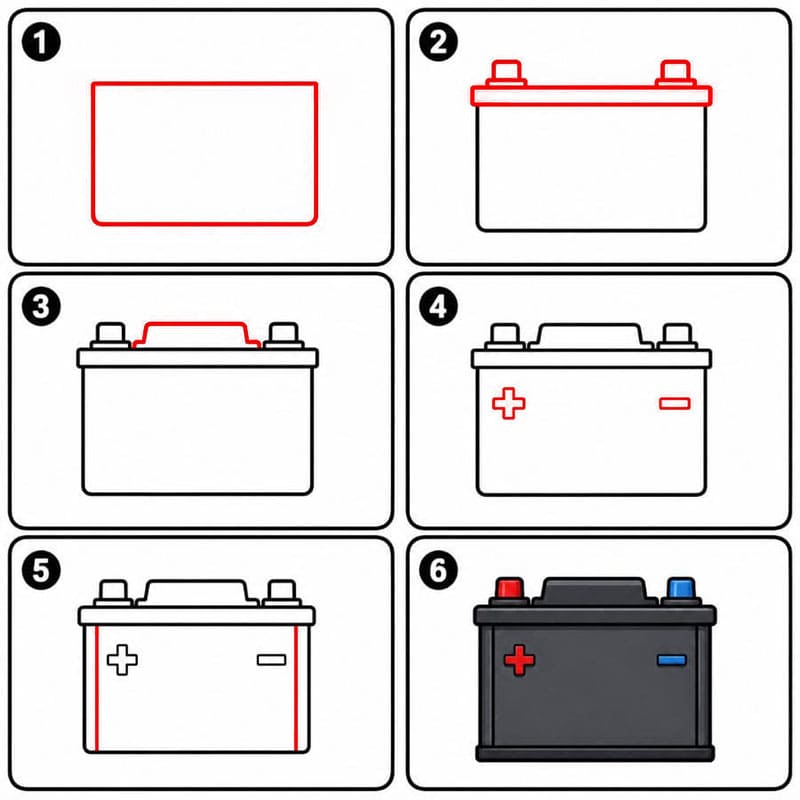Auto batterie zeichnen ideen