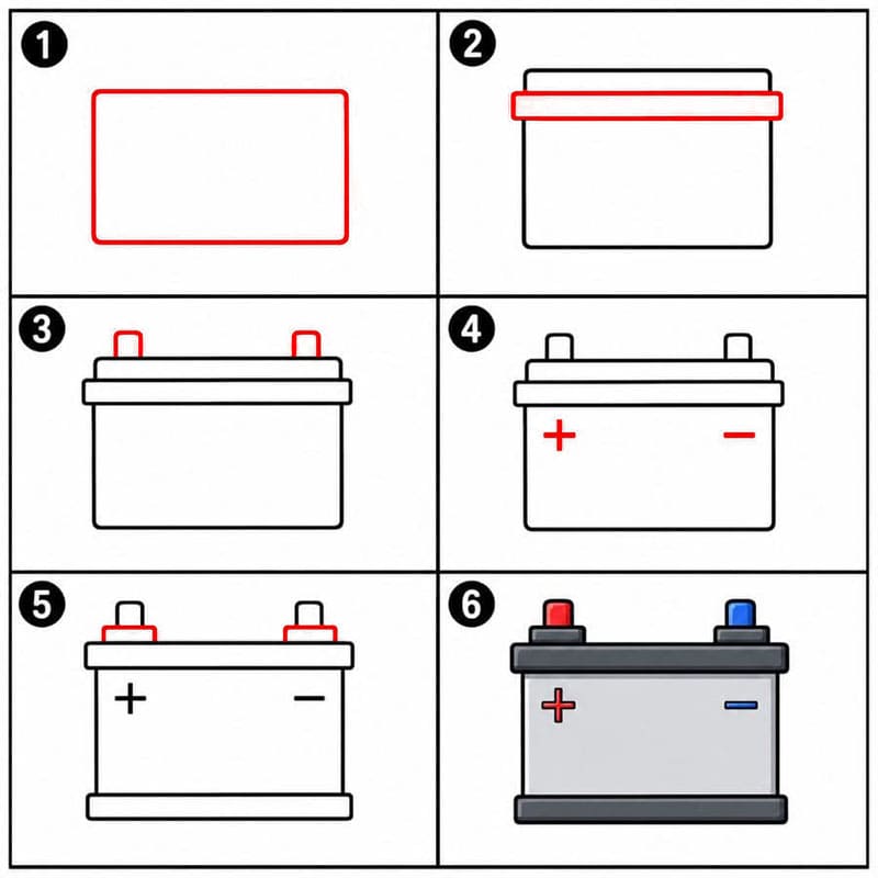 LKW-Batterie zeichnen ideen