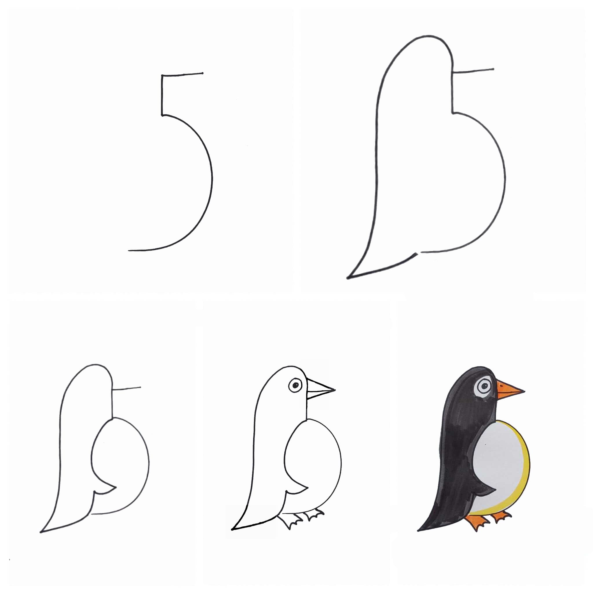 Pinguin-Idee 12 zeichnen ideen