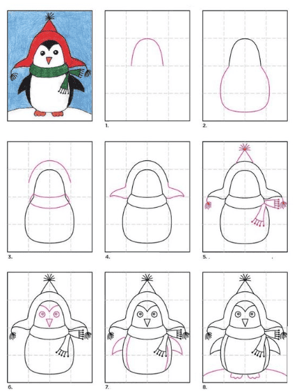 Pinguin-Idee 2 zeichnen ideen