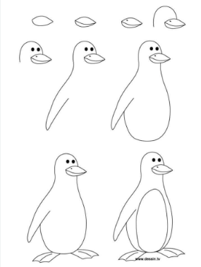 Pinguin-Idee 7 zeichnen ideen