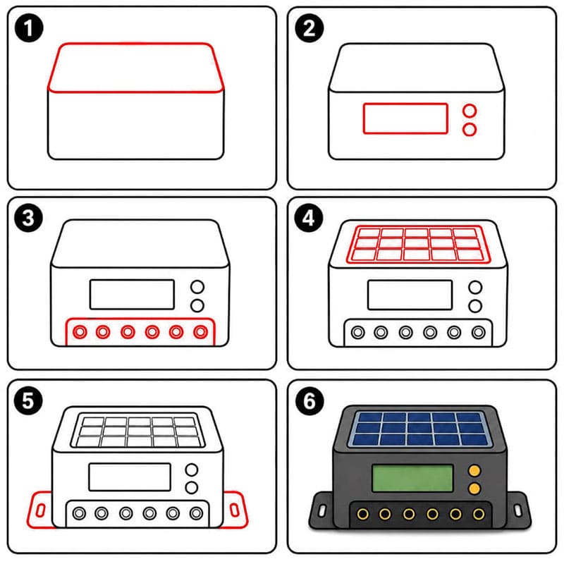Solarbatterie zeichnen ideen
