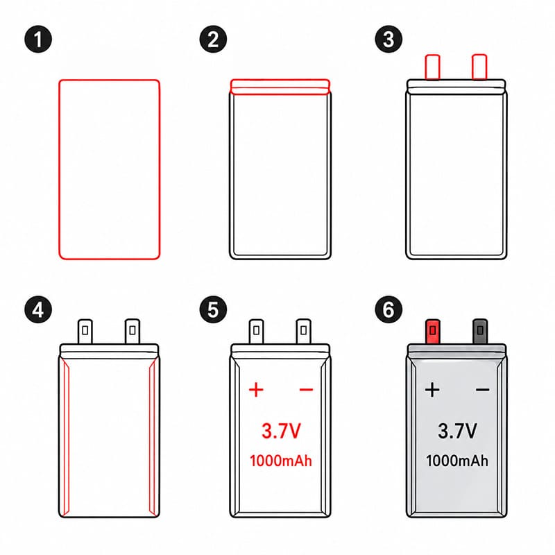 Taschenbatterie zeichnen ideen