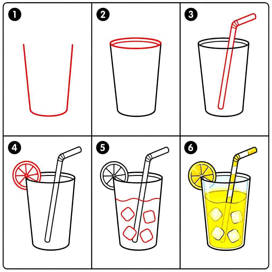Frische Limonade zeichnen ideen