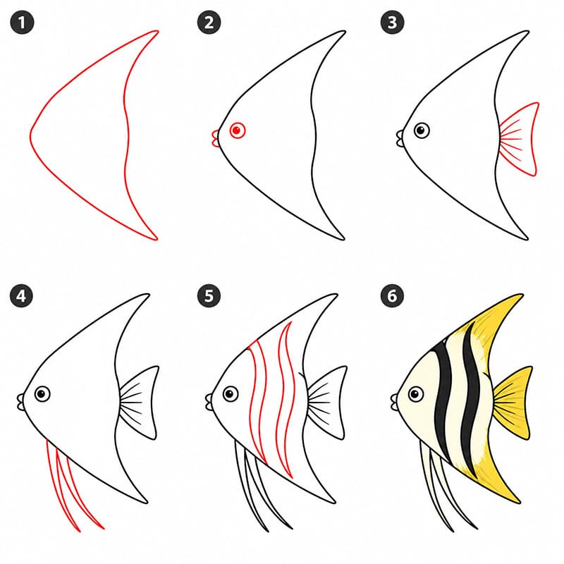 Kostenlose Kaiserfisch Bilder zeichnen ideen