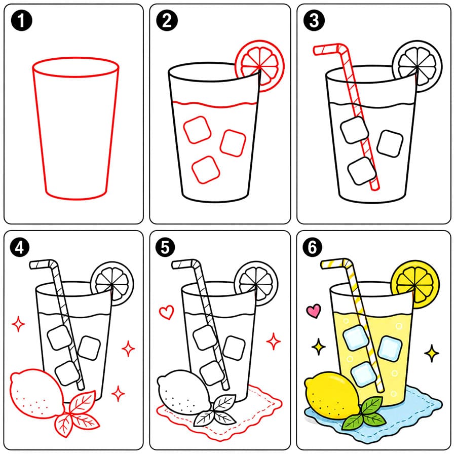 Limonade kostenlos zeichnen ideen