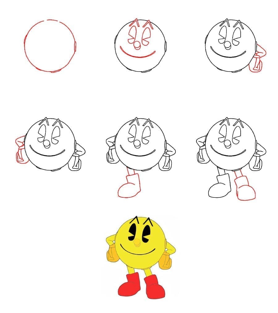 Pac-Man zeichnen ideen